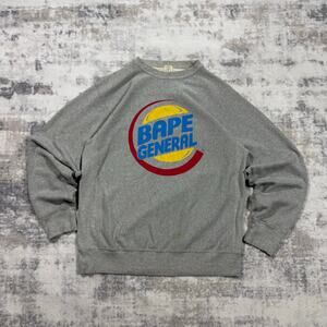 Authentic Bape 2000’s General Ape Crewneck Sweatshirt M